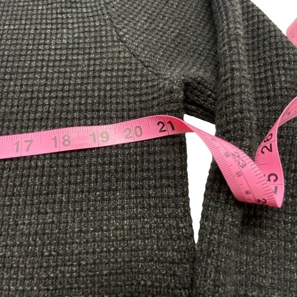 Vtg SCHOTT BROS Men Wool Blend Pullover Sweater V Neck Sz L Black Preppy 68-28 - Picture 3 of 9